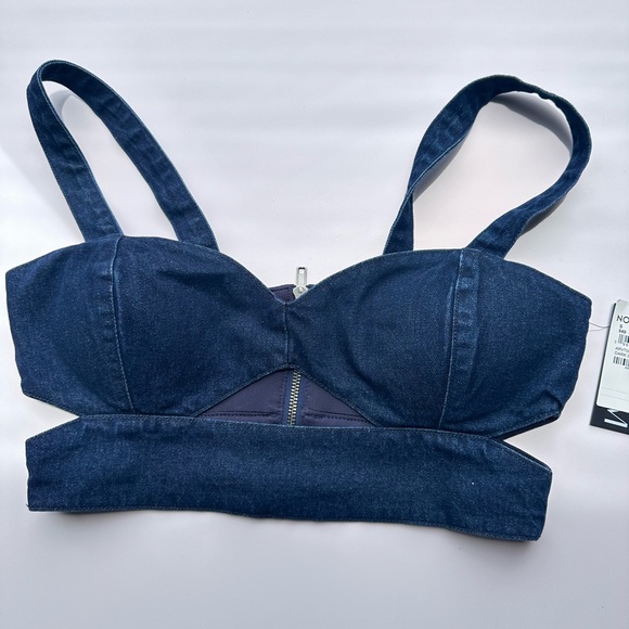 SALE‼️NEW AFRM Lavera Top in Dark Lancer Wash - Picture 4 of 9